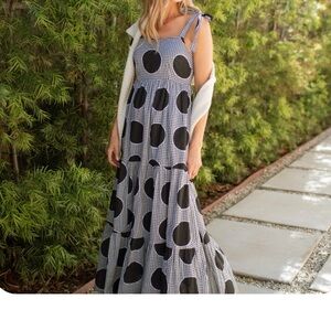 Carly Jean Los Angeles Polka Dot Maxi Dress